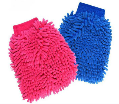 MOCKHE Microfiber Vehicle Washing  Hand Glove(Pack Of 4)