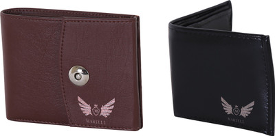 

Martell Men Black Artificial Leather Wallet(4 Card Slots), Brown