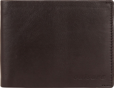

OAISARA Men Brown Genuine Leather Wallet(3 Card Slots)