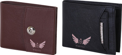 

Martell Men Black Artificial Leather Wallet(4 Card Slots), Brown