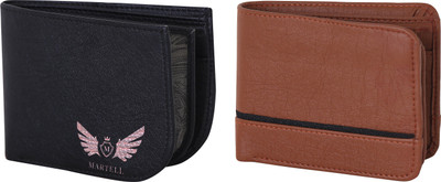 

Martell Men Brown Artificial Leather Wallet(4 Card Slots), Black