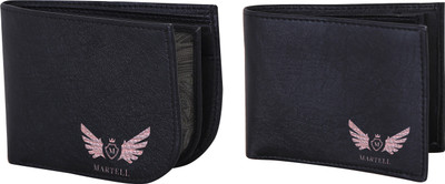 

Martell Men Black Artificial Leather Wallet(4 Card Slots)