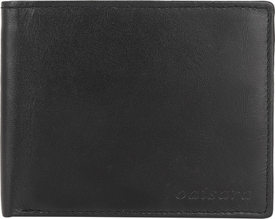 

OAISARA Men Black Genuine Leather Wallet(3 Card Slots)