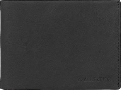 

OAISARA Men Black Genuine Leather Wallet(3 Card Slots)