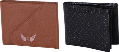 

Martell Men Black, Brown Artificial Leather Wallet(4 Card Slots)