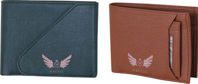 

Martell Men Brown Artificial Leather Wallet(4 Card Slots), Green
