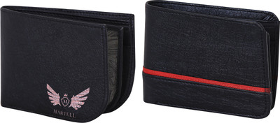 

Martell Men Black Artificial Leather Wallet(4 Card Slots)