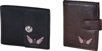 

Martell Men Brown Artificial Leather Wallet(6 Card Slots), Black