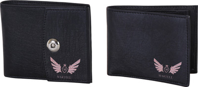 

Martell Men Black Artificial Leather Wallet(4 Card Slots)