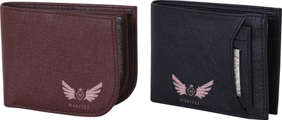 

Martell Men Black Artificial Leather Wallet(4 Card Slots), Brown
