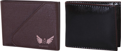

Martell Men Black, Brown Artificial Leather Wallet(4 Card Slots)