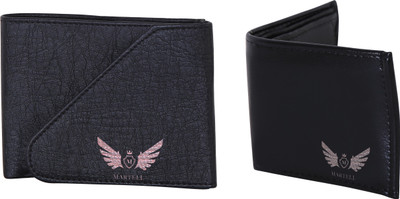 

Martell Men Black Artificial Leather Wallet(4 Card Slots)