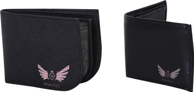 

Martell Men Black Artificial Leather Wallet(4 Card Slots)