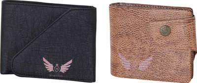 

Martell Men Brown, Black Artificial Leather Wallet(4 Card Slots)