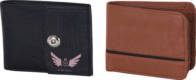 

Martell Men Brown Artificial Leather Wallet(4 Card Slots), Black