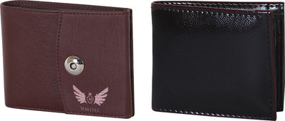 

Martell Men Black Artificial Leather Wallet(4 Card Slots), Brown