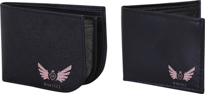 

Martell Men Black Artificial Leather Wallet(4 Card Slots)