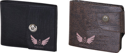 

Martell Men Brown Artificial Leather Wallet(4 Card Slots), Black