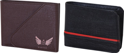 

Martell Men Black, Brown Artificial Leather Wallet(4 Card Slots)