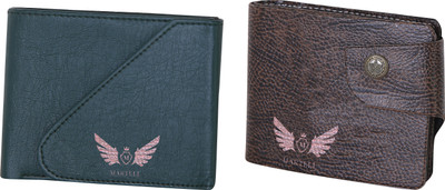 

Martell Men Brown, Green Artificial Leather Wallet(4 Card Slots)