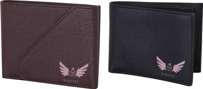

Martell Men Brown, Black Artificial Leather Wallet(4 Card Slots)