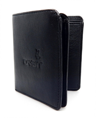 

Orbit Men Black Genuine Leather, Fabric Wallet(9 Card Slots)