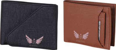

Martell Men Brown, Black Artificial Leather Wallet(4 Card Slots)