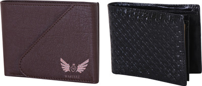 

Martell Men Black, Brown Artificial Leather Wallet(4 Card Slots)