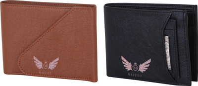 

Martell Men Black Artificial Leather Wallet(4 Card Slots), Brown