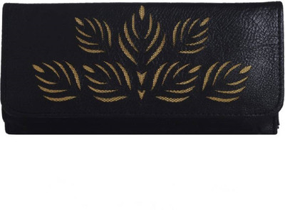 

Girl's Fashion Store Women Black Artificial Leather Wallet(4 Card Slots)