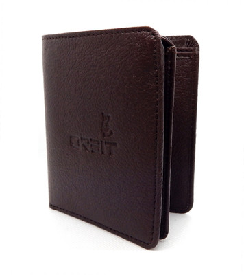 

Orbit Men Brown Genuine Leather, Fabric Wallet(9 Card Slots)