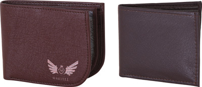 

Martell Men Brown Artificial Leather Wallet(4 Card Slots)