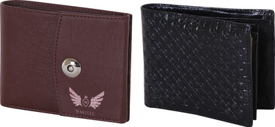 

Martell Men Black Artificial Leather Wallet(4 Card Slots), Brown