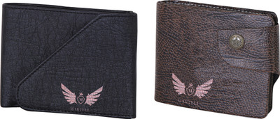 

Martell Men Brown, Black Artificial Leather Wallet(4 Card Slots)