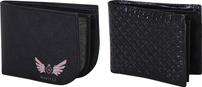 

Martell Men Black Artificial Leather Wallet(4 Card Slots)