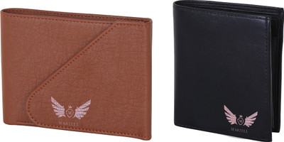 

Martell Men Black, Brown Artificial Leather Wallet(4 Card Slots)