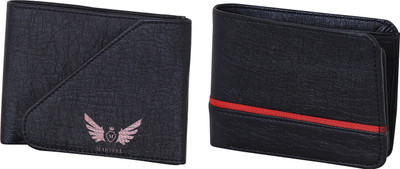 

Martell Men Black Artificial Leather Wallet(4 Card Slots)