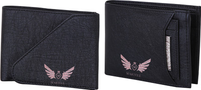 

Martell Men Black Artificial Leather Wallet(4 Card Slots)