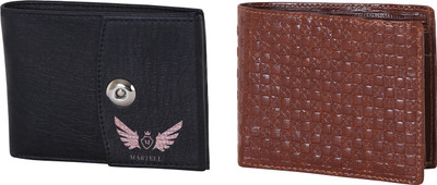 

Martell Men Brown Artificial Leather Wallet(4 Card Slots), Black