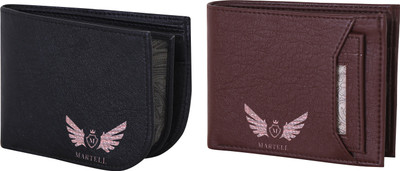 

Martell Men Brown Artificial Leather Wallet(4 Card Slots), Black