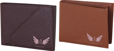 Martell Men Brown Artificial Leather Wallet(4 Card Slots), Green