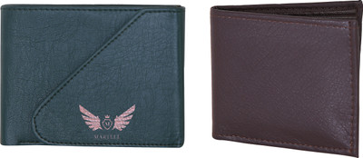 

Martell Men Brown, Green Artificial Leather Wallet(4 Card Slots)