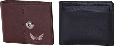 

Martell Men Black Artificial Leather Wallet(4 Card Slots), Brown