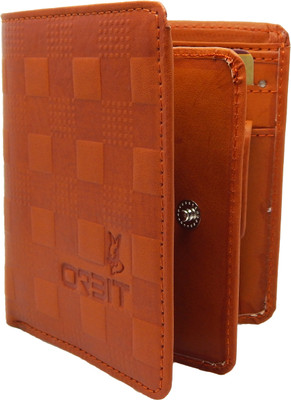 

Orbit Men Khaki Genuine Leather Wallet(8 Card Slots), Rust