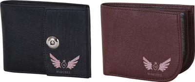 

Martell Men Brown Artificial Leather Wallet(4 Card Slots), Black