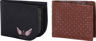 

Martell Men Brown Artificial Leather Wallet(4 Card Slots), Black