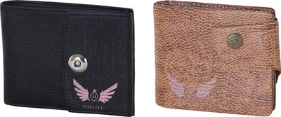 

Martell Men Brown Artificial Leather Wallet(4 Card Slots), Black