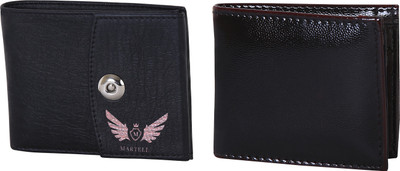 

Martell Men Black Artificial Leather Wallet(4 Card Slots)