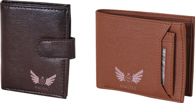 

Martell Men Black Artificial Leather Wallet(6 Card Slots), Brown