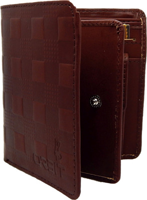 

Orbit Men Brown Genuine Leather Wallet(8 Card Slots)